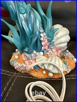 Little Mermaid Disney Lamp Ariel Seaflower Light Very Rare