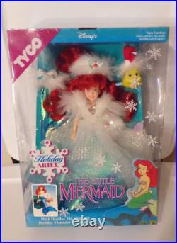 Look Tyco Disney Holiday Ariel The Little Mermaid 9 1/2 Tall Poseable Nib