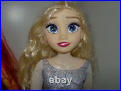 Lot 2 Disney Playdate Princess Ariel Little Mermaid & Elsa Frozen 32 Tall Doll