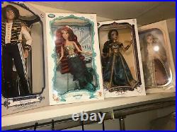 Lot Of Disney Limited Edition Dolls includes little mermaid set of 3