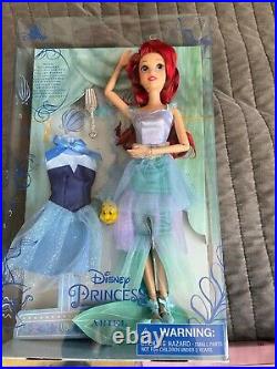Lot of 3 Disney Princess Ballet Dolls Little Mermaid Ariel -Tiana- Aurora