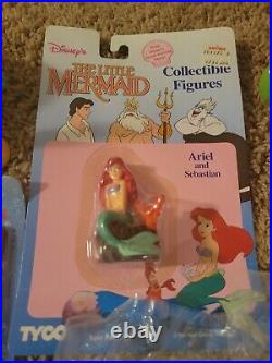 Lot of (57)Little Mermaid items toys, figures, cards, plush ornaments, bank soap