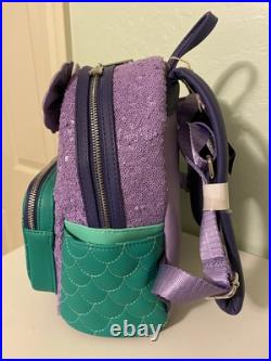 Loungefly Ariel Sequin Under The Sea Little Mermaid Mini Backpack Exclusive Nwt