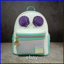 Loungefly DisneyThe Little Mermaid ArielCosplay Sequin and Pearls Backpack NWT Loungefly DisneyThe Little Mermaid ArielCosplay Sequin and Pearls Backpack NWT