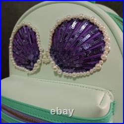 Loungefly DisneyThe Little Mermaid ArielCosplay Sequin and Pearls Backpack NWT Loungefly DisneyThe Little Mermaid ArielCosplay Sequin and Pearls Backpack NWT