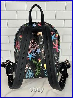 Loungefly Disney Ariel The Little Mermaid All Over Print Mini Backpack NWOT