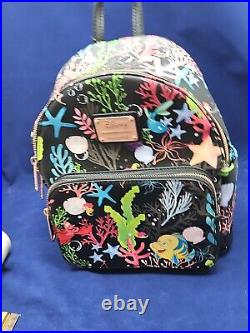 Loungefly Disney Ariel The Little Mermaid Mini Backpack Flounder Sebastian NWT