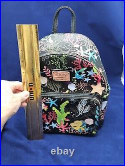 Loungefly Disney Ariel The Little Mermaid Mini Backpack Flounder Sebastian NWT