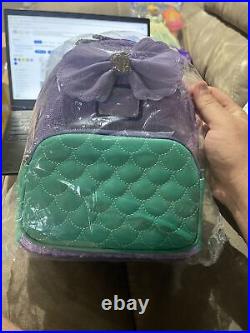 Loungefly Disney LITTLE MERMAID SEQUIN Ariel Mini Backpack NWT