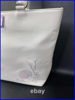 Loungefly Disney Little Mermaid Ariel Embroidered Tote Bag Purse & Wallet Loungefly Disney Little Mermaid Ariel Embroidered Tote Bag Purse & Wallet