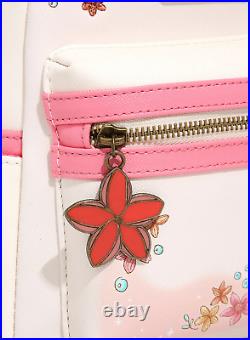 Loungefly Disney Little Mermaid Ariel Flounder Floral Mini Backpack Exclusive