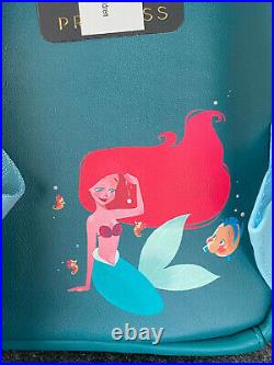Loungefly Disney Little Mermaid Ariel Grotto Mini Backpack, Wallet, Cardholder
