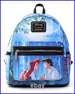 Loungefly Disney Little Mermaid Ariel Kiss the Girl Mini Backpack Exclusive