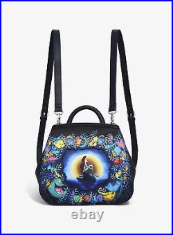 Loungefly Disney Little Mermaid Ariel Moonlight Convertible Mini Backpack