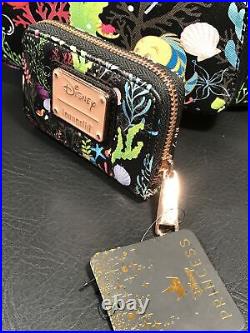 Loungefly Disney Little Mermaid Flounder Undersea Mini Backpack & Cardholder Loungefly Disney Little Mermaid Flounder Undersea Mini Backpack & Cardholder