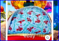 Loungefly Disney Little Mermaid Sebastian Metalic Backpack Limited Addition Loungefly Disney Little Mermaid Sebastian Metalic Backpack Limited Addition