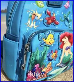 Loungefly Disney Little Mermaid UNDER THE SEA Mini Backpack NEW EXCLUSIVE