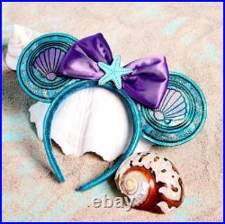 Loungefly Disney Princess Stained Glass Little Mermaid Ariel Backpack & Ears Set