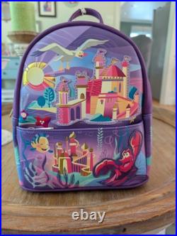 Loungefly Disney The Little Mermaid ARIEL Castle Collection Mini Backpack Loungefly Disney The Little Mermaid ARIEL Castle Collection Mini Backpack