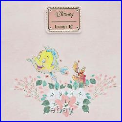 Loungefly Disney The Little Mermaid Ariel Floral Crossbody Bag New