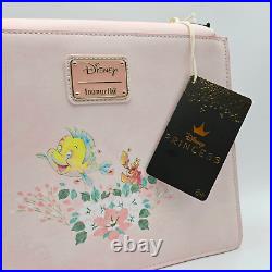 Loungefly Disney The Little Mermaid Ariel Floral Crossbody Bag New