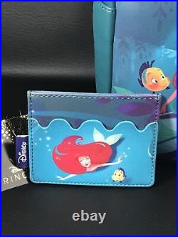 Loungefly Disney The Little Mermaid Ariel Grotto Mini Backpack & Cardholder