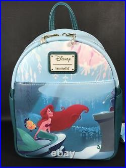 Loungefly Disney The Little Mermaid Ariel Grotto Mini Backpack & Cardholder