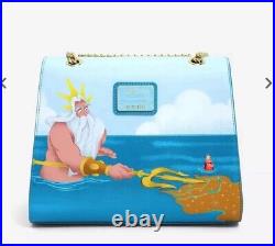 Loungefly Disney The Little Mermaid Ariel & King Triton Handbag