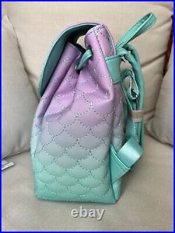 Loungefly Disney The Little Mermaid Ariel Ombre Scales Mini Backpack Wallet Set