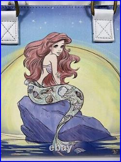 Loungefly Disney The Little Mermaid Ariel Sitting Under Moonlight Satchel