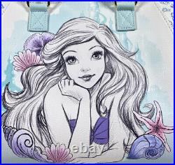 Loungefly Disney The Little Mermaid Ariel Sketch Satchel Bag