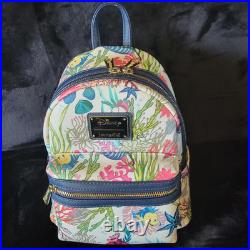 Loungefly Disney The Little Mermaid Ariel Under The Sea Mini Backpack And Wallet