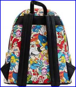 Loungefly Disney The Little Mermaid Ariel and Under Sea Friends Mini Backpack