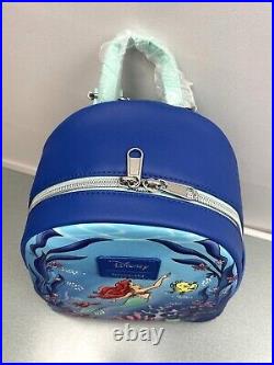Loungefly Disney The Little Mermaid Under The Sea Mini Backpack & Wallet Set
