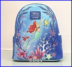 Loungefly Disney The Little Mermaid Under The Sea Mini Backpack & Wallet Set