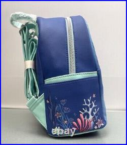 Loungefly Disney The Little Mermaid Under The Sea Mini Backpack & Wallet Set