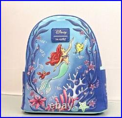 Loungefly Disney The Little Mermaid Under The Sea Mini Backpack & Wallet Set