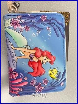 Loungefly Disney The Little Mermaid Under The Sea Mini Backpack & Wallet Set