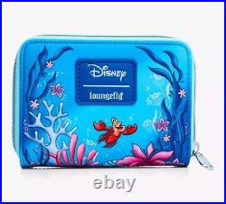Loungefly Disney The Little Mermaid Under The Sea Mini Backpack & Wallet Set