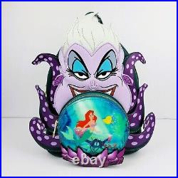 Loungefly Disney Villians LIttle Mermaid Ariel Ursula Crystal Ball Mini Backpack