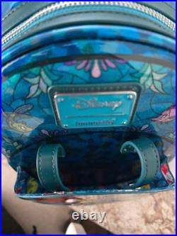 Loungefly Stained Glass Little Mermaid Ariel Mini Backpack Loungefly Stained Glass Little Mermaid Ariel Mini Backpack