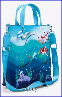 Loungefly The Little Mermaid 35th Anniversary Ocean Scene Glow-in-the-Dark Tote