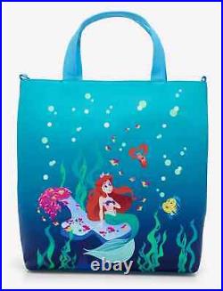 Loungefly The Little Mermaid 35th Anniversary Ocean Scene Glow-in-the-Dark Tote