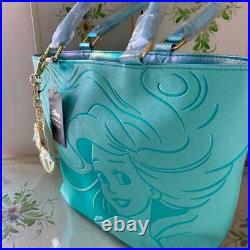 Loungefly The Little Mermaid Ariel Aqua Tote Disney Handbag Purse WithCharms NEW