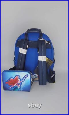 Loungefly The Little Mermaid Backpack And Wallet Set Loungefly The Little Mermaid Backpack And Wallet Set