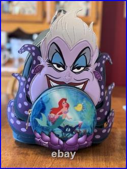 Loungefly The Little Mermaid Villains Ursula Crystal Ball Mini Backpack & Wallet Loungefly The Little Mermaid Villains Ursula Crystal Ball Mini Backpack & Wallet