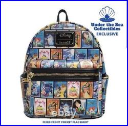 Loungefly x Disney Princess Backpack. VHS Tapes Limited Edition. Fast Shipping