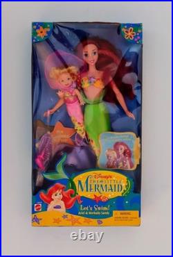 Mattel Disney 1997 The Little Mermaid Let's Swim Ariel And Merbaby 18929 New Mattel Disney 1997 The Little Mermaid Let's Swim Ariel And Merbaby 18929 New