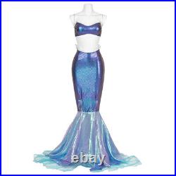 MovieThe Little Mermaid Costume Princess Dress Ariel Cosplay Gown Fishtail Skirt