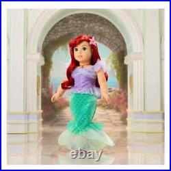 NEW American Girl Disney Princess ARIEL Little Mermaid 18 DOLL + Fin Outfit BOX